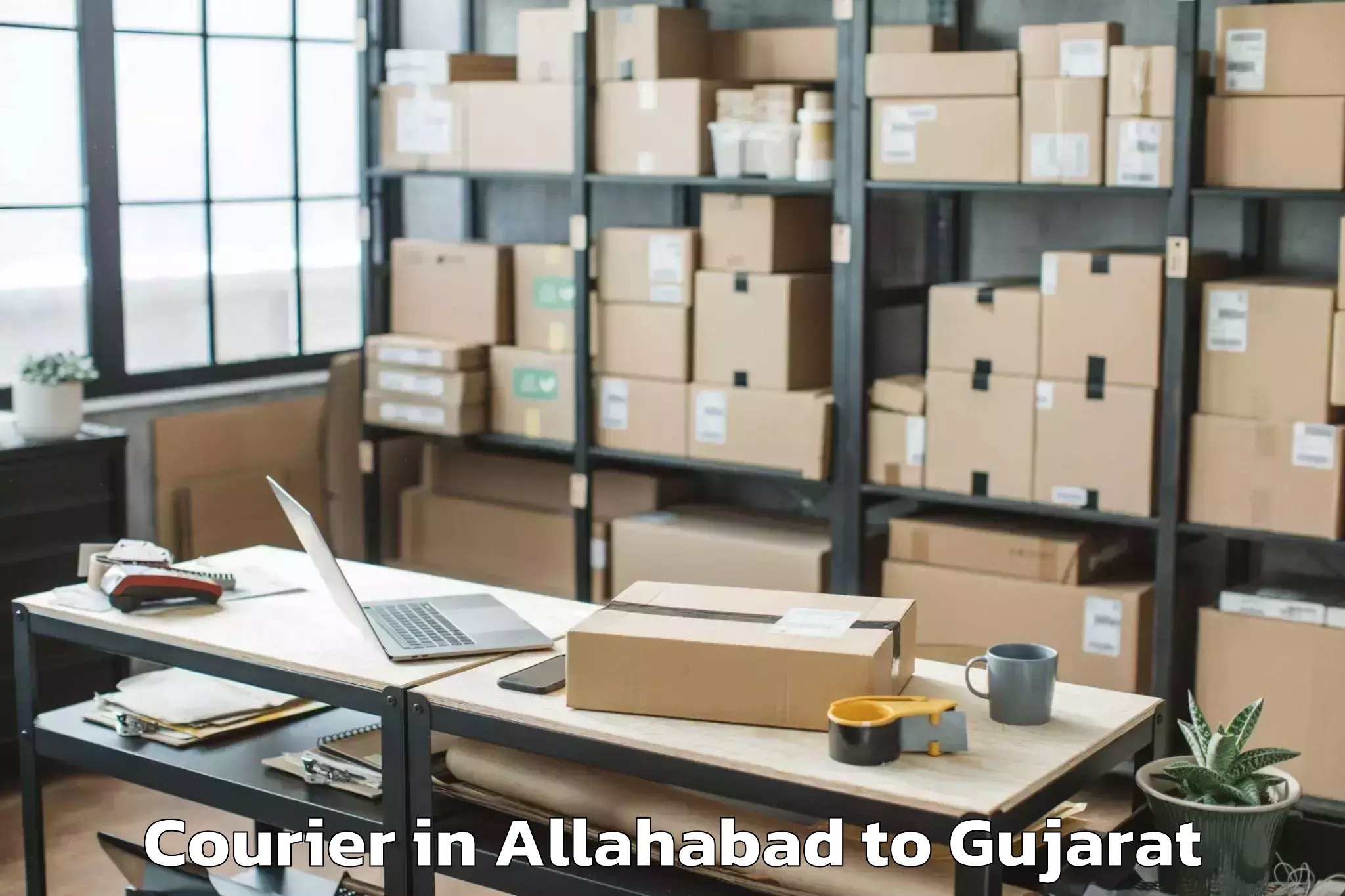 Book Allahabad to Dehgam Courier Online